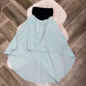 Strapless High Low Dress